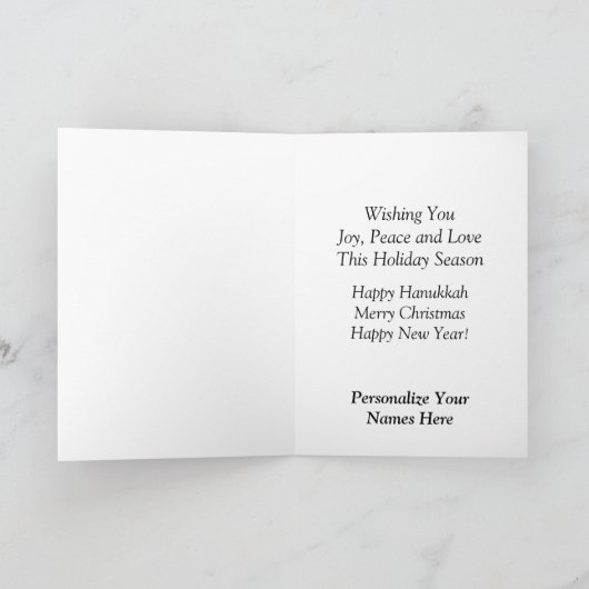 Prettige feestdagen Interreligieuze Kaart (Binnen)