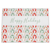 prettige feestdagen Italiaanse Greyhound Iggy Kers Groot Cadeauzakje (Voorkant)