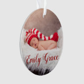 prettige feestdagen Jaar / Groene Snowflake Ornament (voorkant)