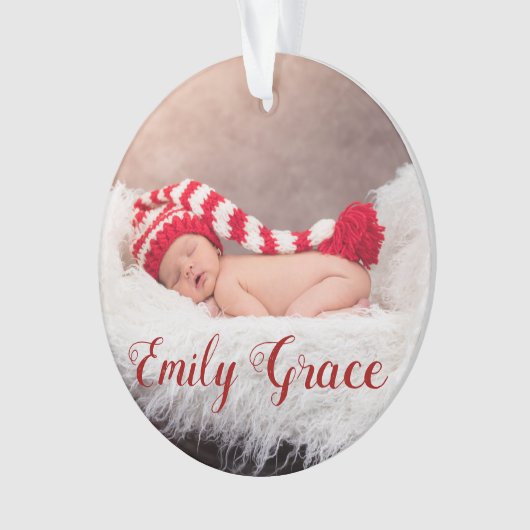 prettige feestdagen Jaar / Groene Snowflake Ornament (voorkant)