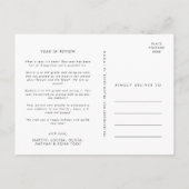 Prettige feestdagen jaar in Review 4 Foto (Achterkant)