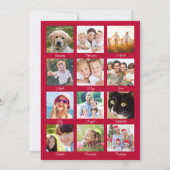 Prettige feestdagen Jaar in Review Foto Kerst Feestdagenkaart (Achterkant)