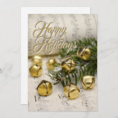 Prettige feestdagen Jingle Bells Christmas Feestdagenkaart (Voorkant / Achterkant)