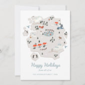 Prettige feestdagen Jou. Schattigee winterkaart. k Feestdagenkaart (Voorkant)