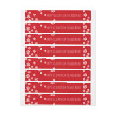 prettige feestdagen Jouw naam invullen Adreslabel Wikkel (Vel)