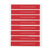 prettige feestdagen Jouw naam invullen Omwikkelbaar Adreslabel (Vel)