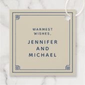 prettige feestdagen | Jouw namen toevoegen Bedankjes Labels (Achterkant)