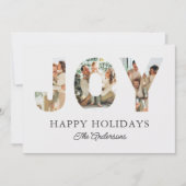 Prettige feestdagen Joy 3-foto Feestdagenkaart (Voorkant)