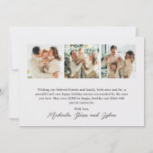 Prettige feestdagen Joy 3-foto Feestdagenkaart (Achterkant)