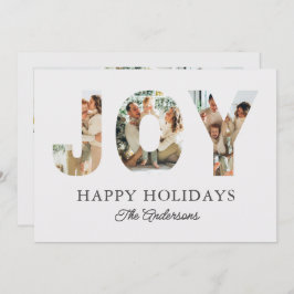 Prettige feestdagen Joy 3-foto Feestdagenkaart
