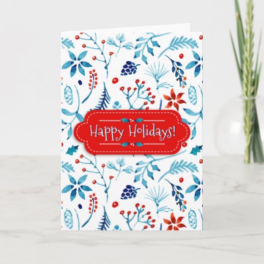 prettige feestdagen kaart (Voorkant)