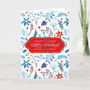 prettige feestdagen kaart