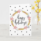 prettige feestdagen kaart (Gele Bloem)