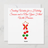 Prettige Feestdagen Kaart (Achterkant)