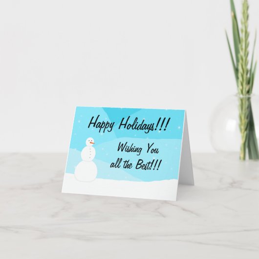 prettige feestdagen kaart (Voorkant)