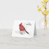 Prettige feestdagen kaart (Gele Bloem)