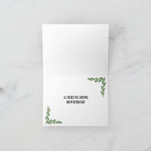 Prettige feestdagen kaart (Binnen)