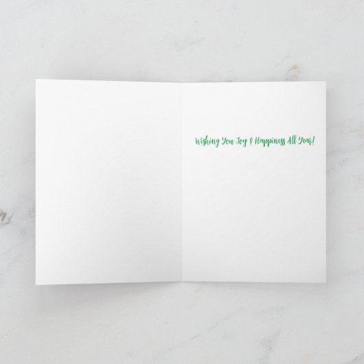 prettige feestdagen!  Kaart (Binnen)