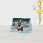 prettige feestdagen kaart (Gele Bloem)