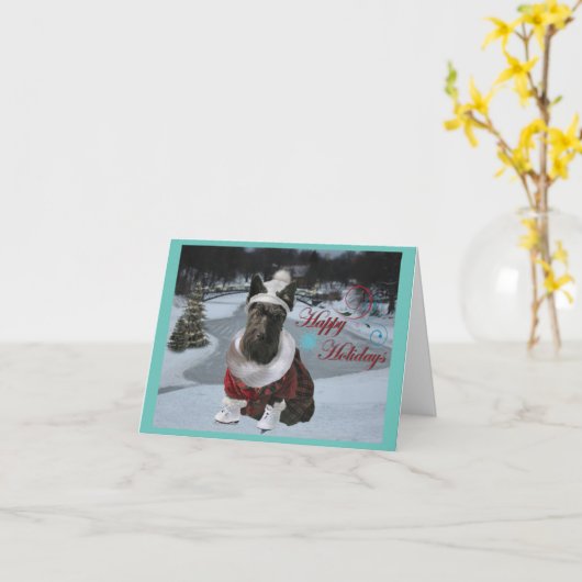 prettige feestdagen kaart (Gele Bloem)