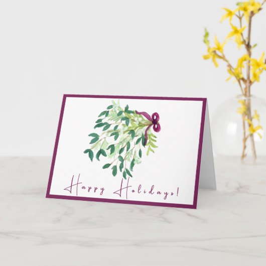 prettige feestdagen kaart (Gele Bloem)