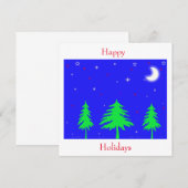 prettige feestdagen kaart (Voorkant / Achterkant)