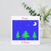 prettige feestdagen kaart (Staand voorkant)