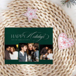 prettige feestdagen Kaart 3 foto's