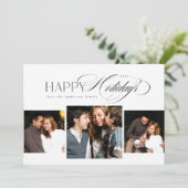 prettige feestdagen Kaart 3 foto's (Staand voorkant)
