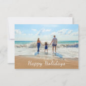 prettige feestdagen Kaart Aangepast uw foto en tek (Achterkant)