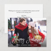 Prettige feestdagen Kaart Budget Modern (Voorkant / Achterkant)