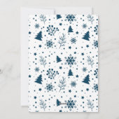 Prettige feestdagen Kaart Chic 4 foto collage blau (Achterkant)