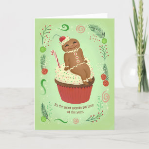 Prettige feestdagen Kaart Christmas Gingerbread Ma