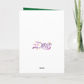 Prettige feestdagen Kaart Dansleraar (Achterkant)
