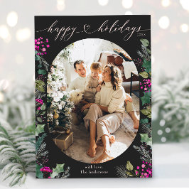 Prettige feestdagen Kaart Dark Moody Elegant