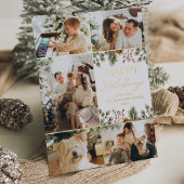 Prettige feestdagen Kaart Eenvoudig Wit en Goud Fo