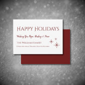 Prettige feestdagen Kaart Eenvoudige sneeuwvlokken