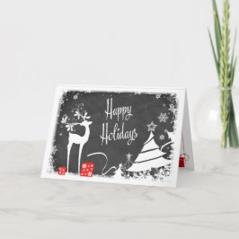 prettige feestdagen Kaart | Faux-alkboard, Deer