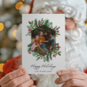 Prettige feestdagen Kaart Foto Greenery