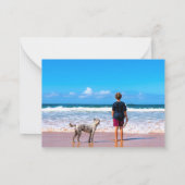 Prettige feestdagen Kaart Gepersonaliseerde aangep Notitiekaartje (Achterkant)