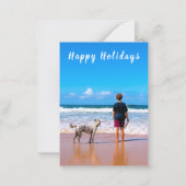 Prettige feestdagen Kaart Gepersonaliseerde aangep Notitiekaartje (Voorkant)