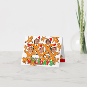 Prettige feestdagen Kaart Gingerbread Man