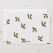 Prettige feestdagen Kaart Holly Family (Achterkant)