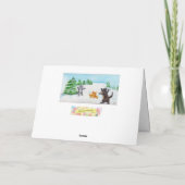 Prettige feestdagen Kaart Kitty Cats Snowball Figh (Achterkant)