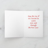 Prettige feestdagen Kaart, linnie parkiet (Binnen)