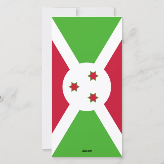 Prettige feestdagen Kaart met vlag van Burundi (Achterkant)