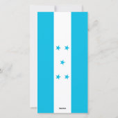 Prettige feestdagen Kaart met vlag van Honduras (Achterkant)