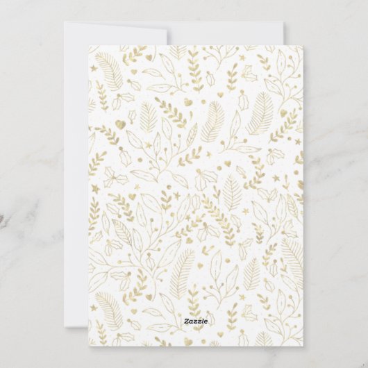 Prettige feestdagen Kaart Minimalistische eenvoudi (Achterkant)