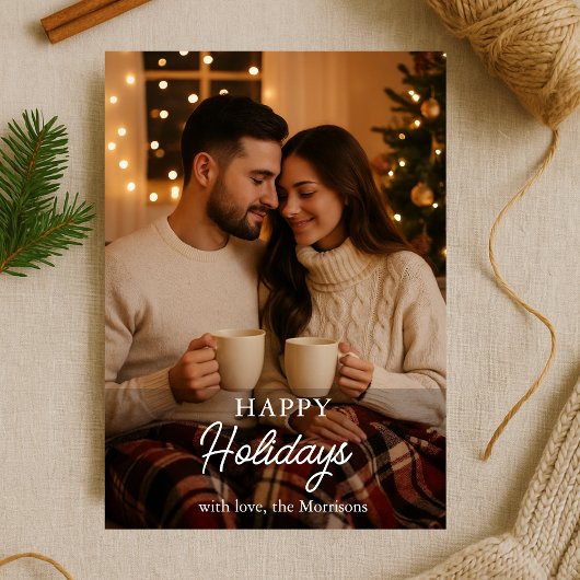 Prettige feestdagen Kaart Minimalistische foto