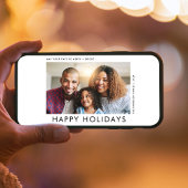 Prettige feestdagen Kaart Moderne kerstfoto